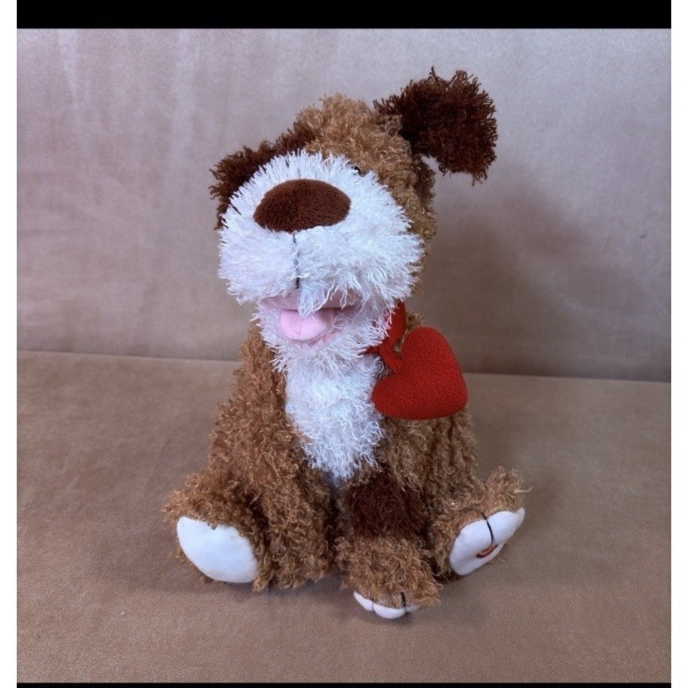 Hallmark Battery Operated Animated Plush Dog w/ Sound Press Here Paw (85)